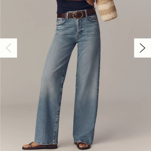 Agolde Denim - Agolde Light Blue Straight Leg Jeans